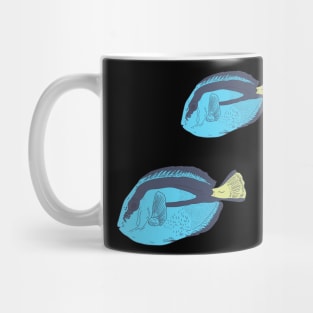 Blue Tang Fish - Keep Swimming - Aquarium Fish Mug